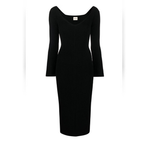 Khaite Pia Dress in Black